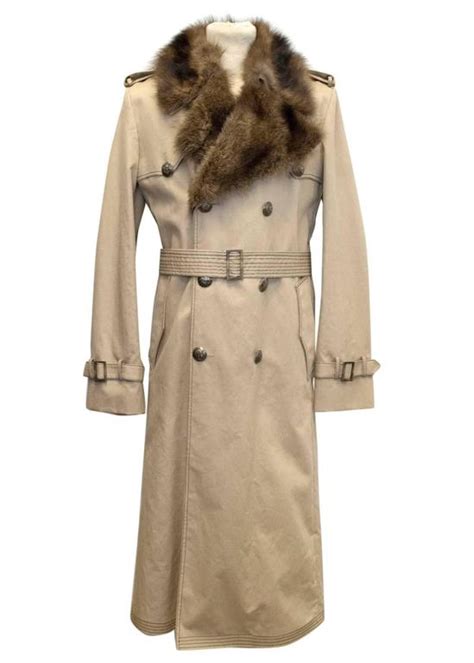 mens fendi fur coat|Fendi women' s trench coats.